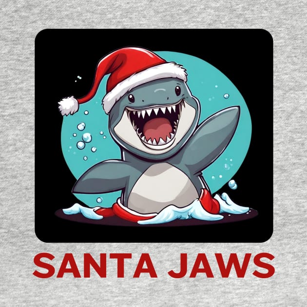 Santa Jaws | Santa Claus Pun by Allthingspunny